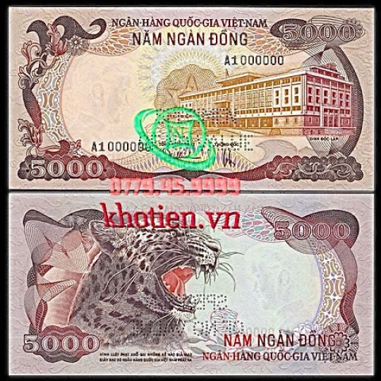 Bộ tiền 1975 - 5000 Đồng