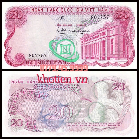 Bộ Tiền 1969 - 20 Đồng